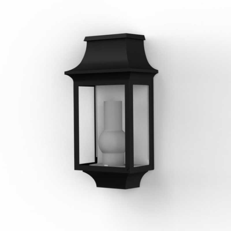 antike Wandlampe außen